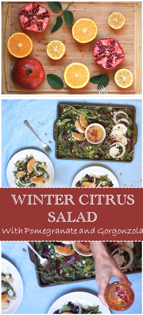 Mother nature is a genius, providing us with antioxidant rich pomegranate, Vitamin C rich citrus, and leafy greens all throughout the winter. Try this easy, healthy, satisfying Winter citrus salad to keep you cold free all winter long!