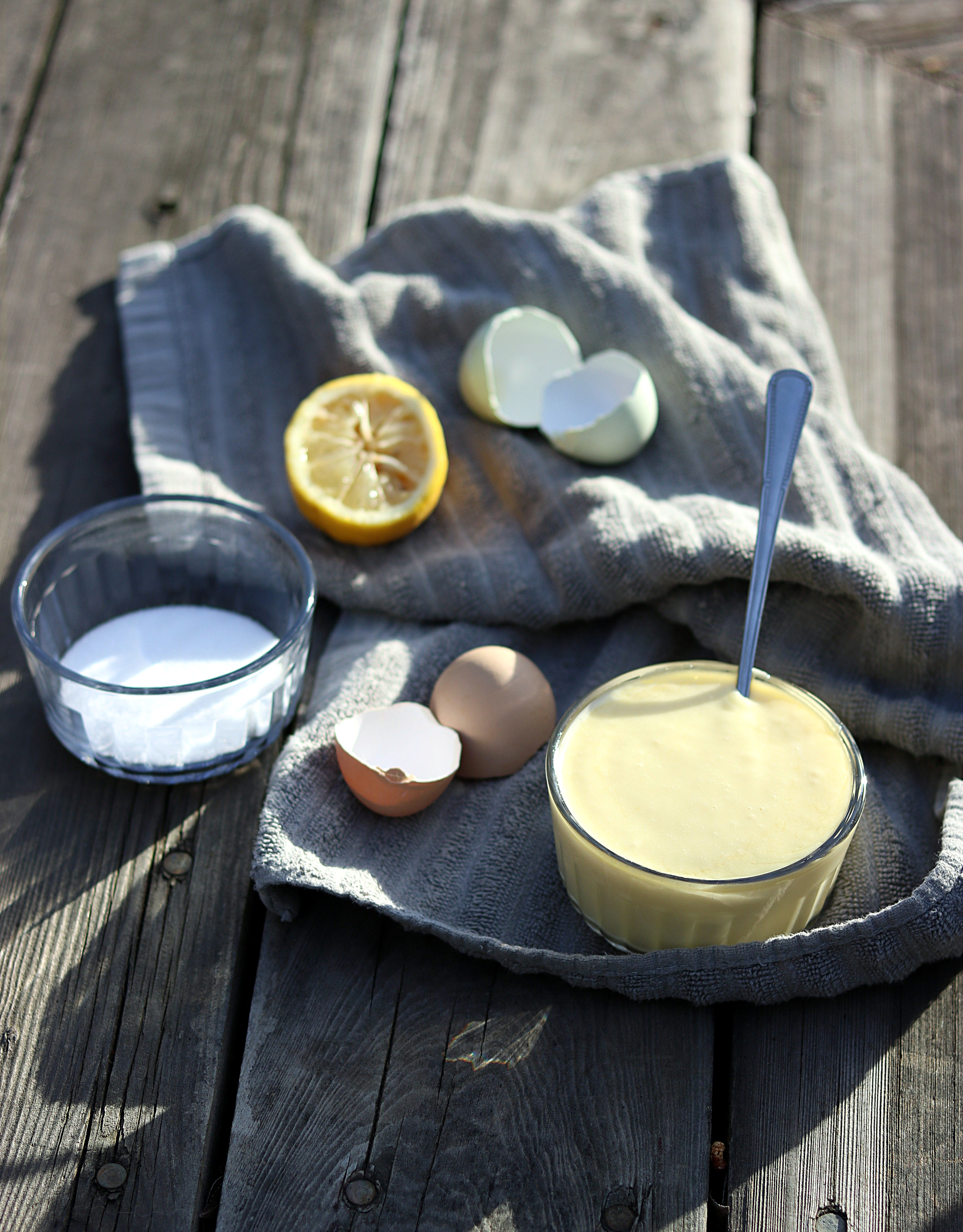 Fail proof homemade mayonnaise is healthy, flavorful and much better than the store bought stuff! Plus it's easy and comes together with just four ingredients!