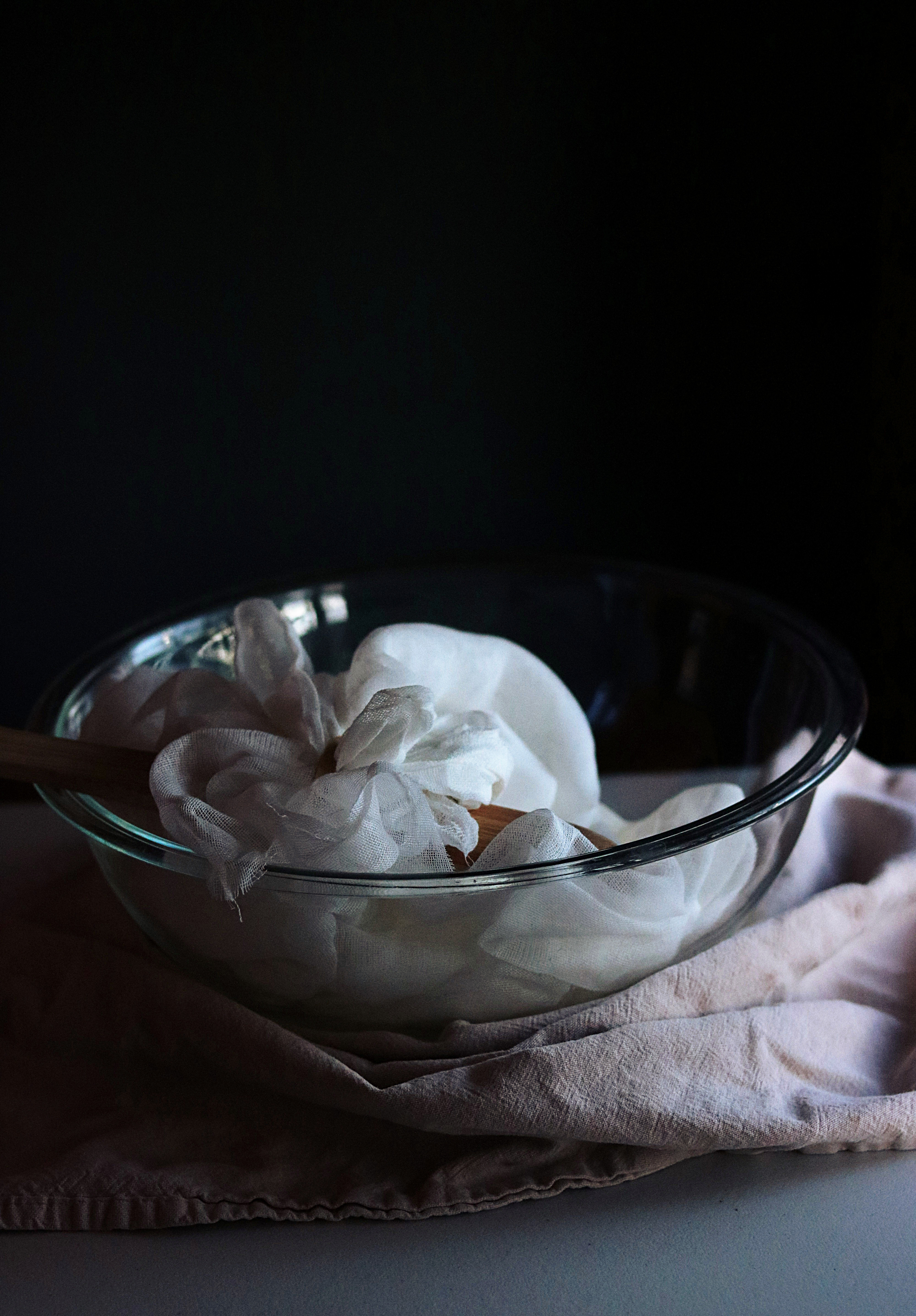 Whey drained from grass fed milk yogurt for home-cured corned beef