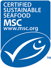 Marine Stewardship Council (MSC) certification label.